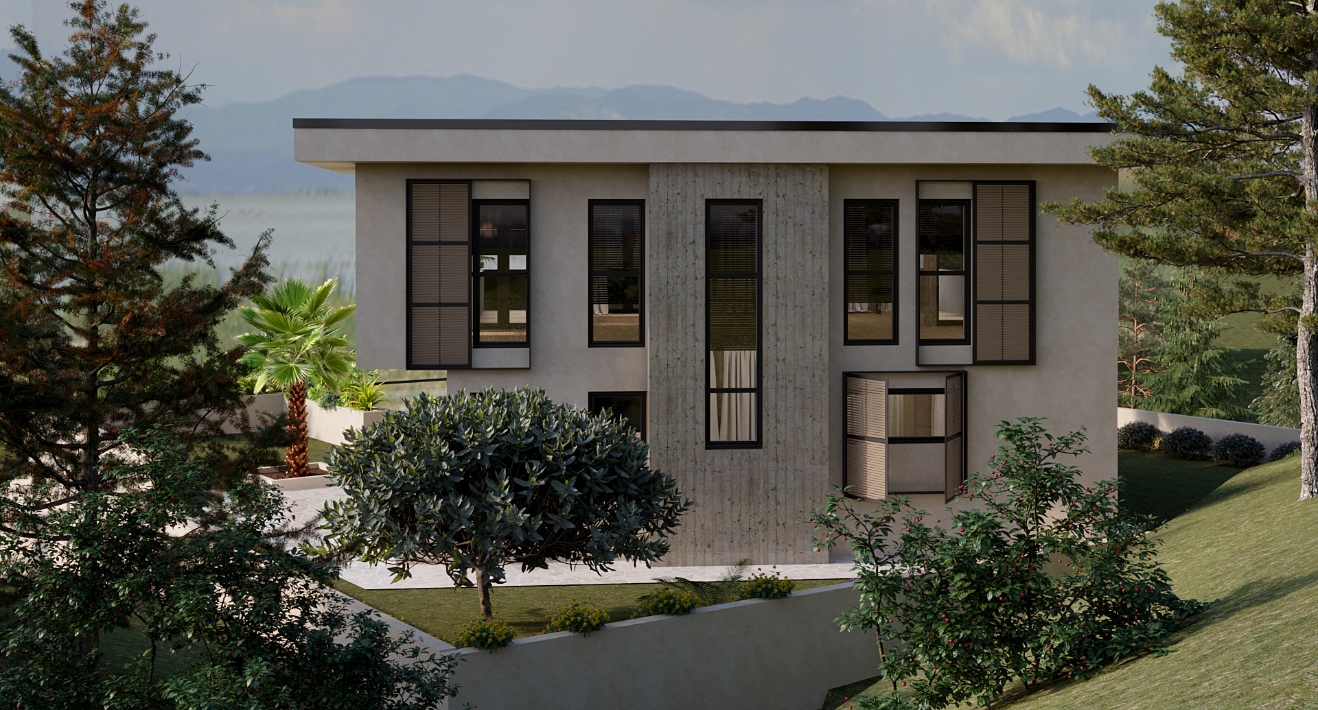 Residential house view 1 