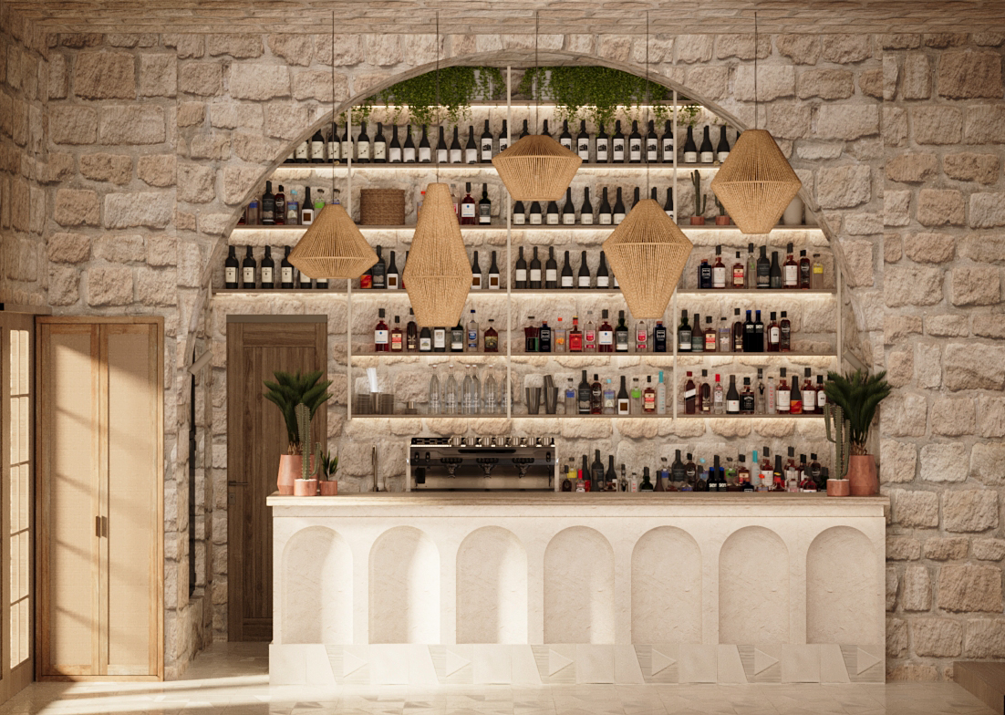 Interior design for a restaurant view 1 