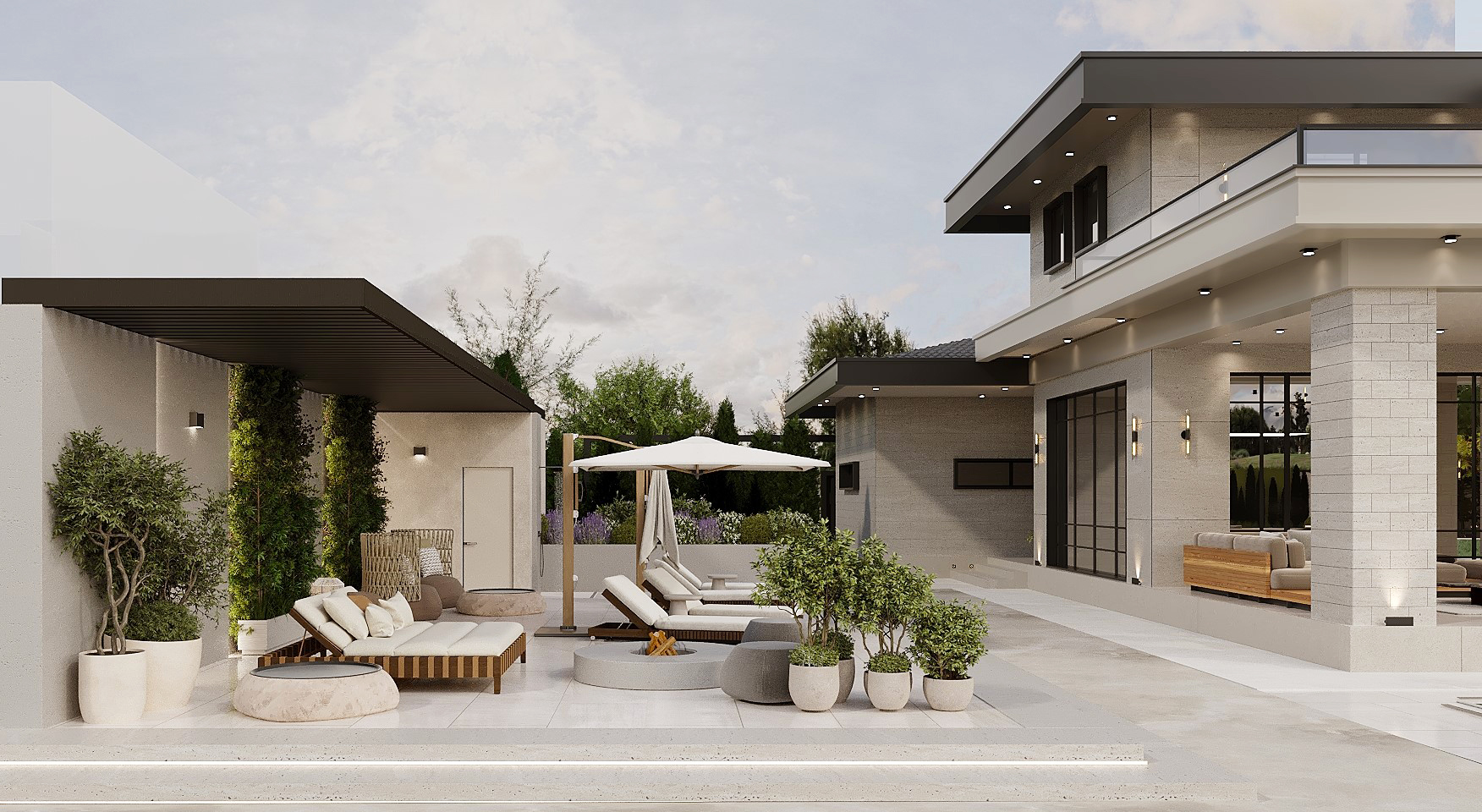 Residential Exterior Design and Landscape view 16 