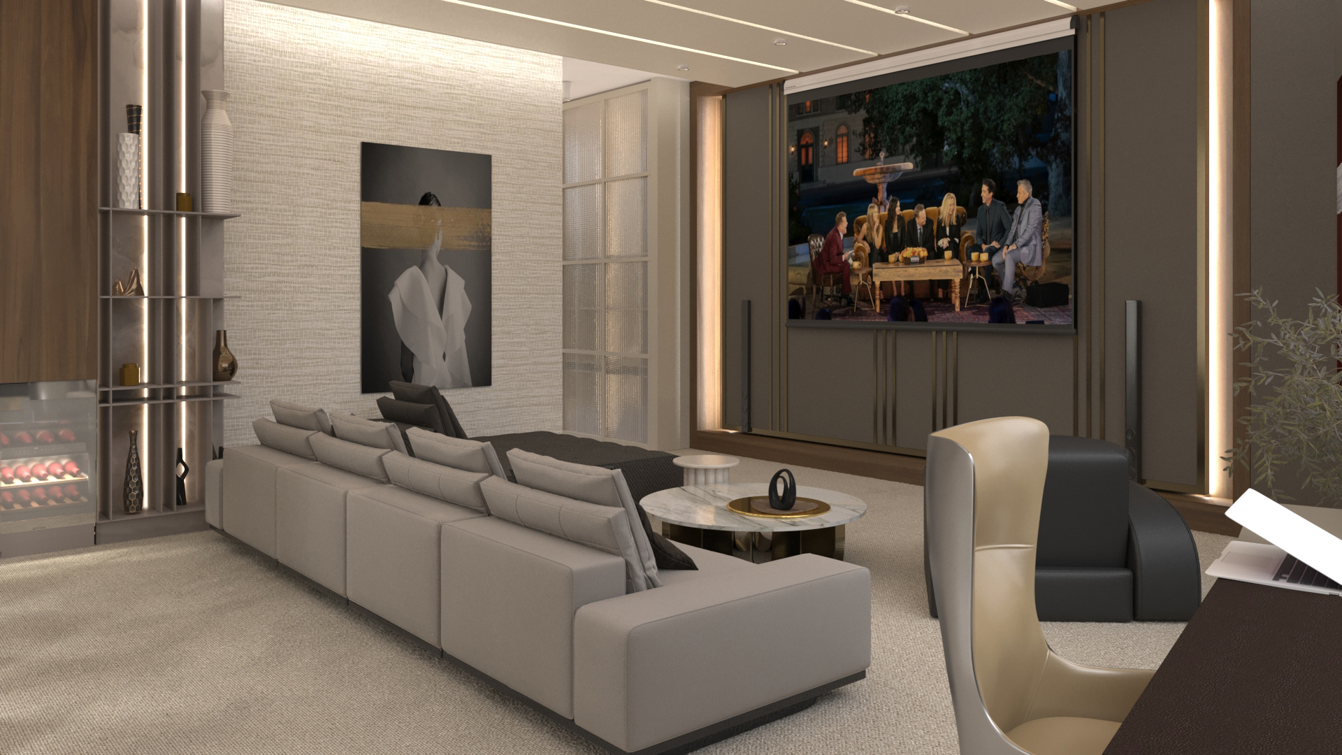 Interior design for an apartment view 8 
