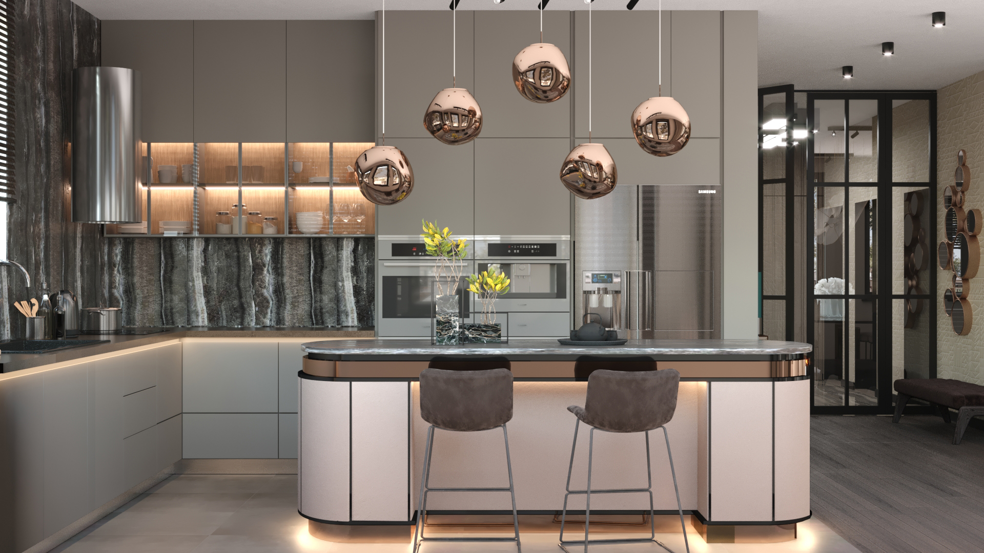 Interior design for an apartment view 2 