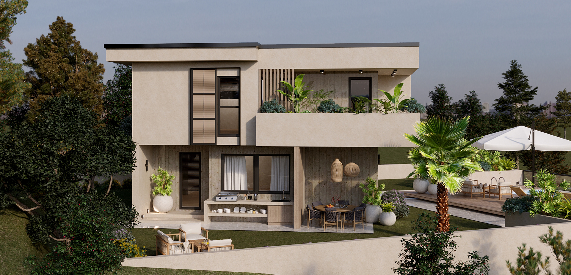 Residential house view 2 