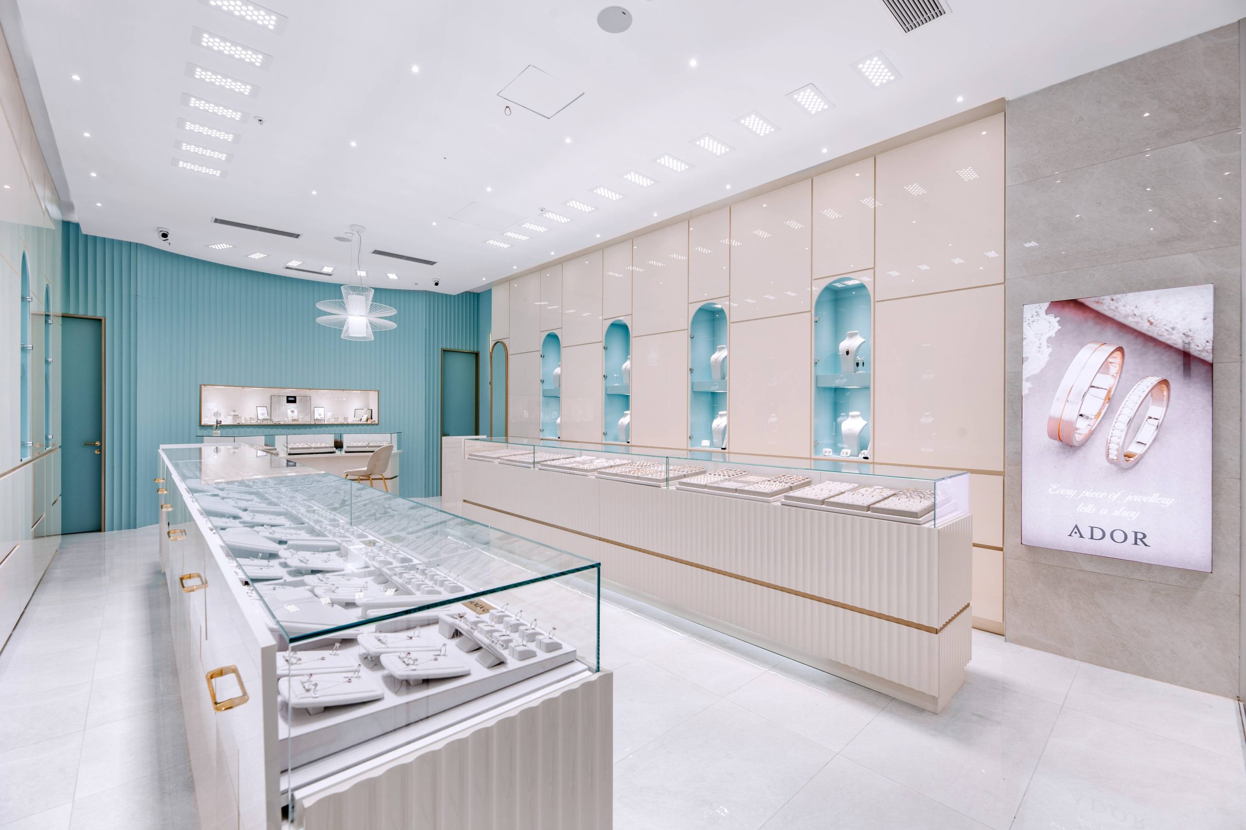 Diseño de interiores para una boutique de joyería view 2 