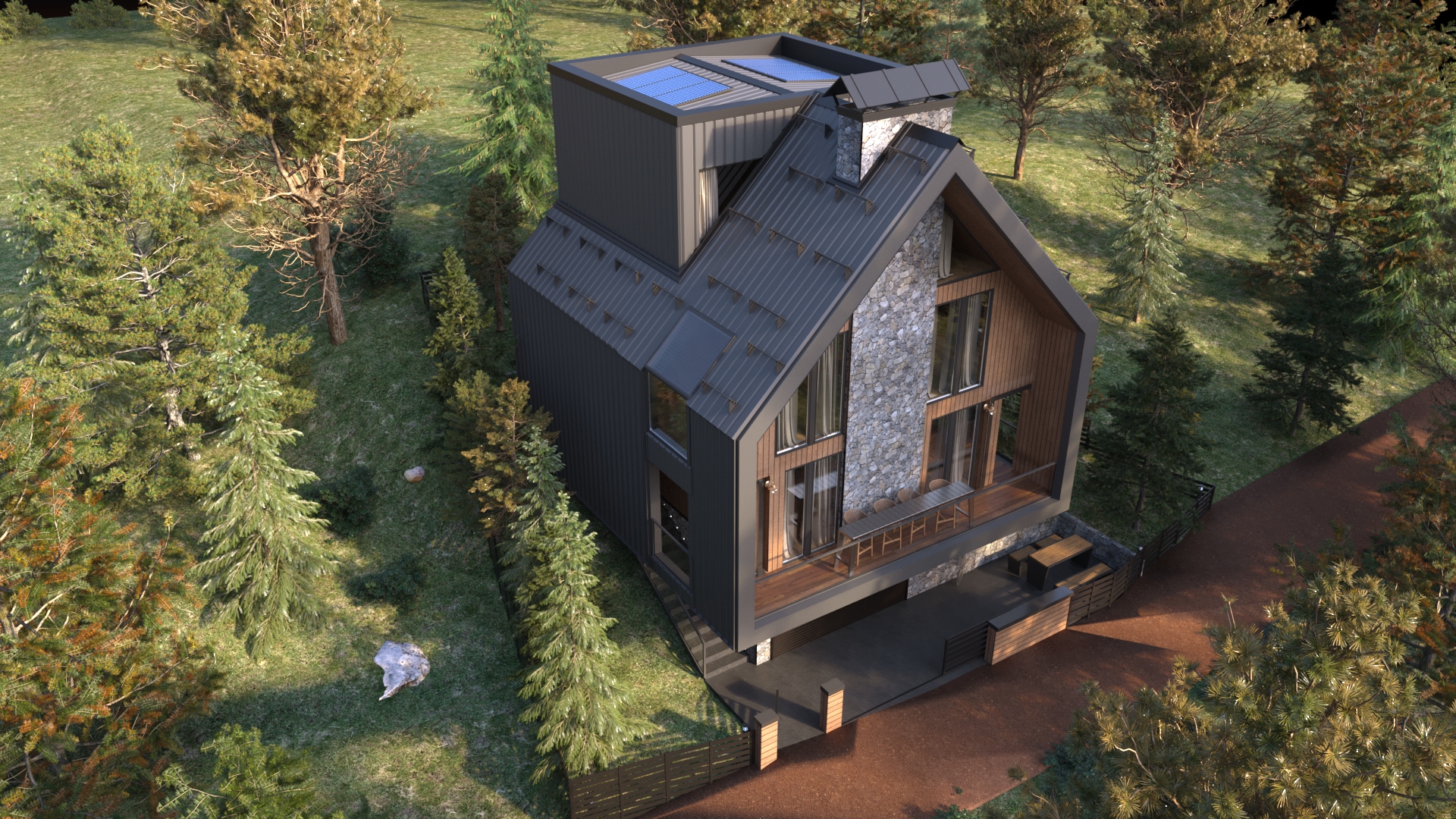 Residential House view 3 