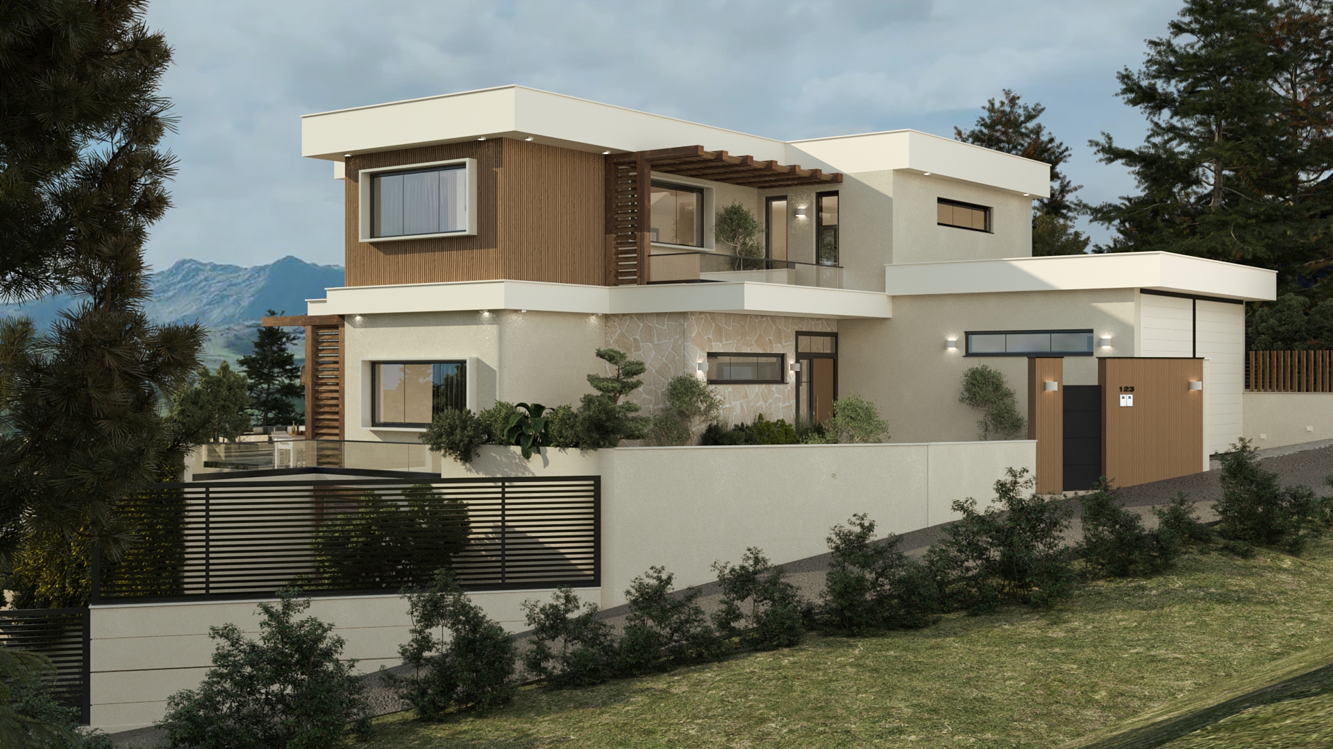 Residential house view 2 