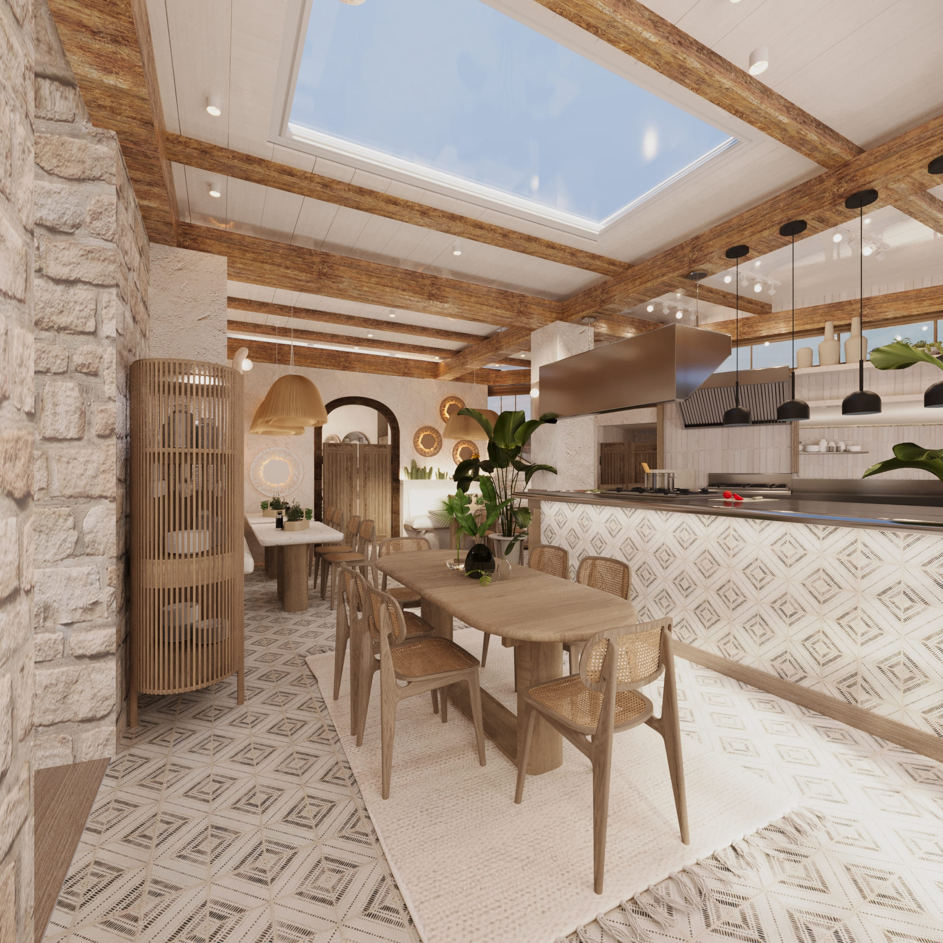 Interior design for a restaurant view 3 