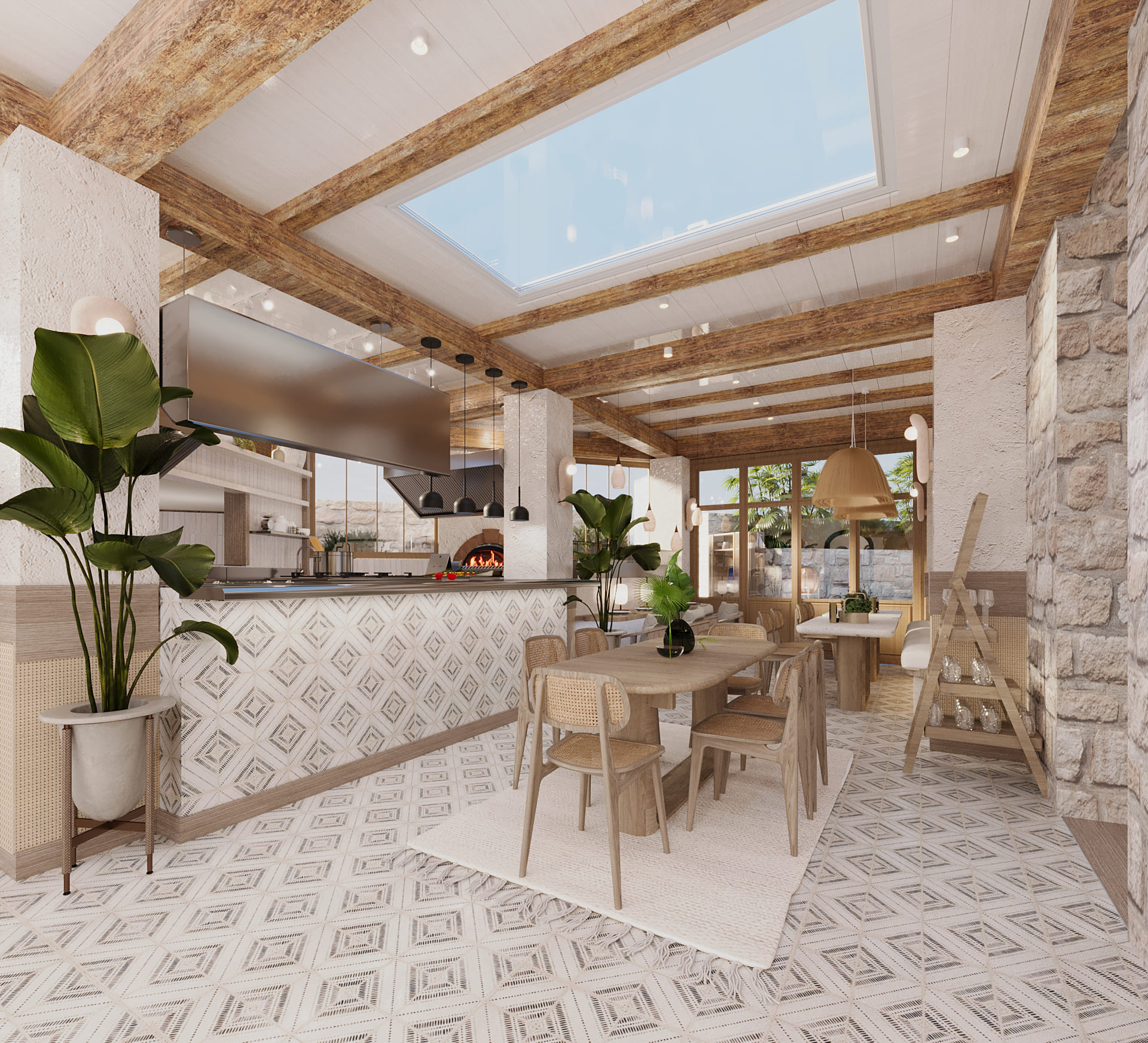 Interior design for a restaurant view 4 