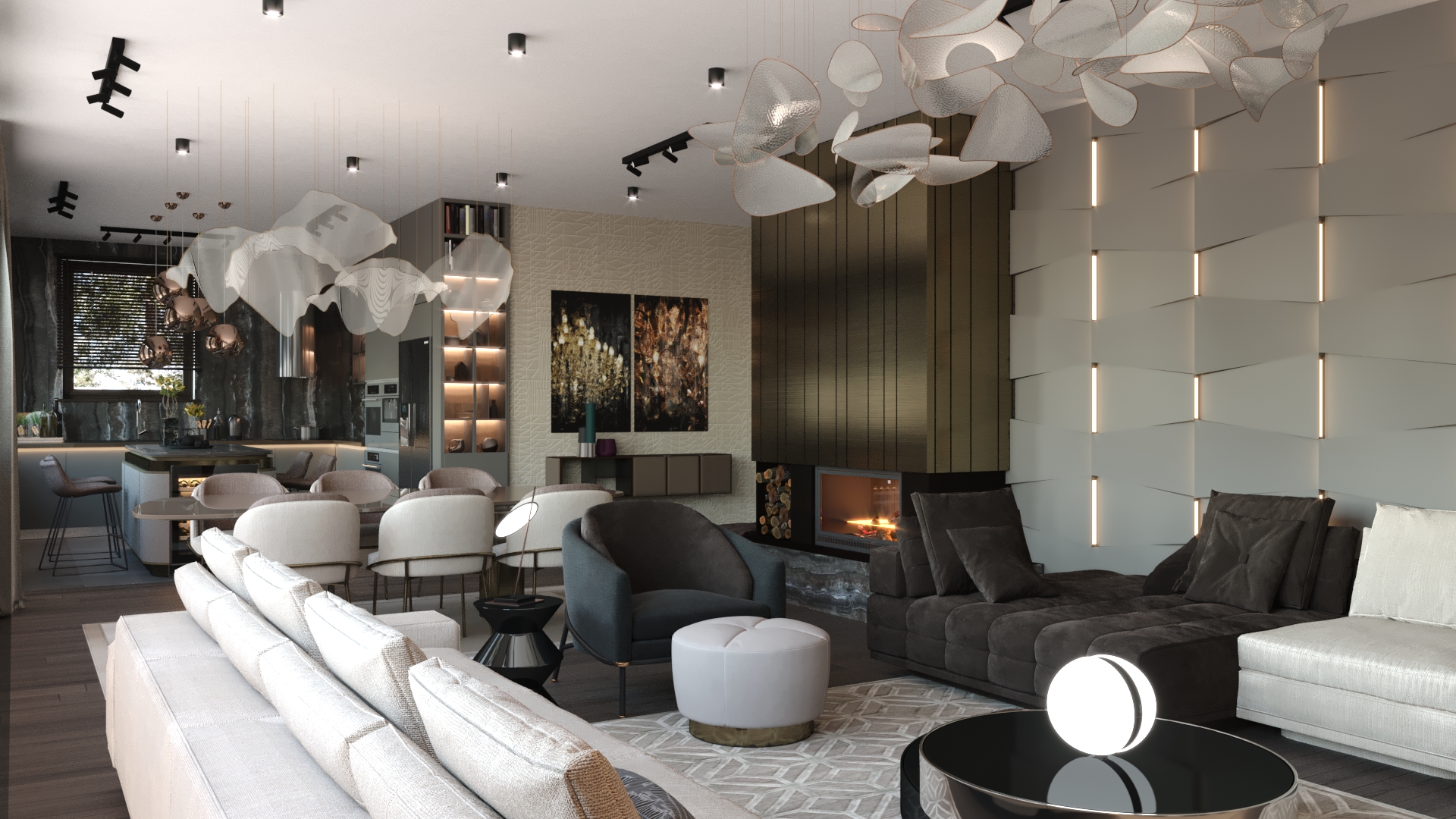 Interior design for an apartment view 6 