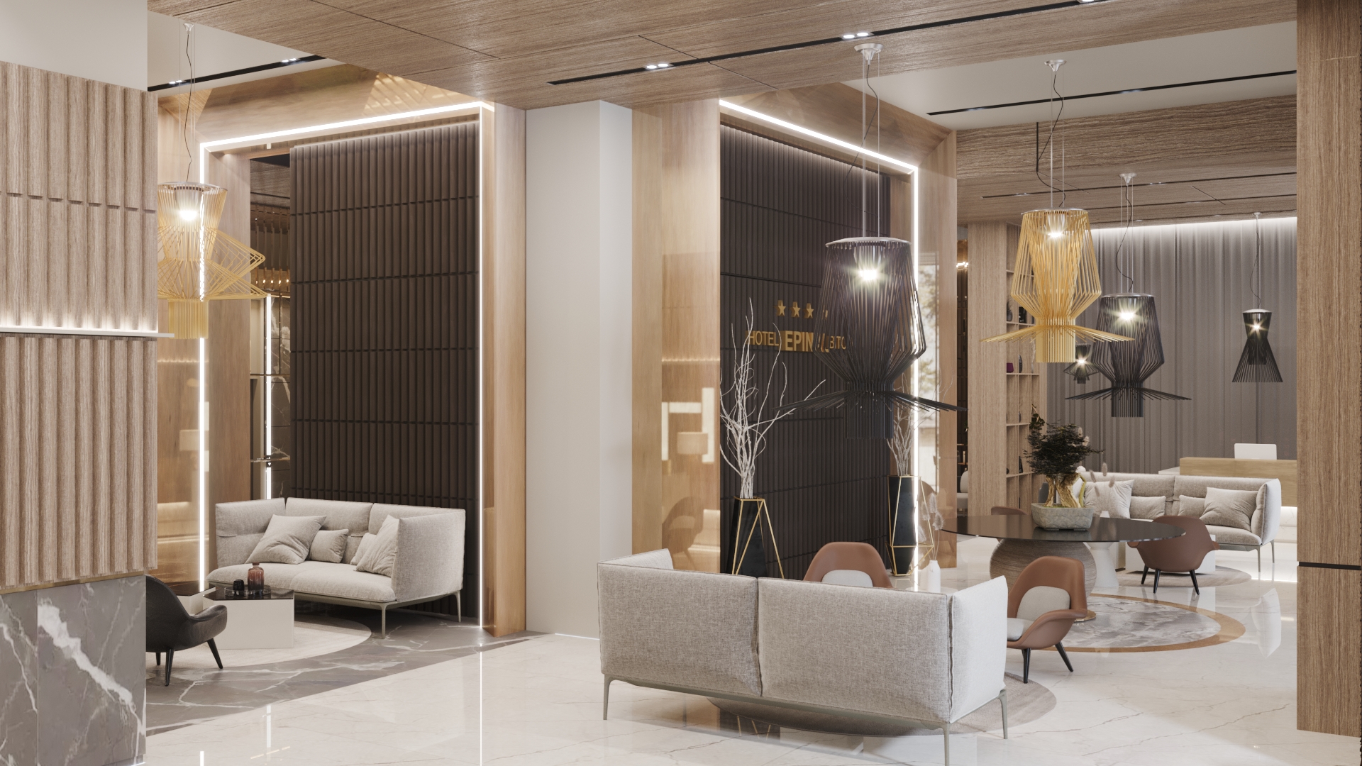 Interior design for a hotel view 8 