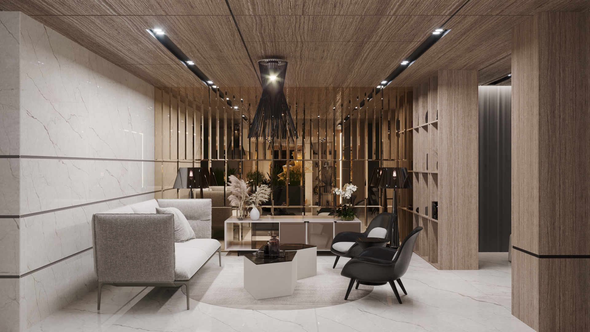 Interior design for a hotel view root