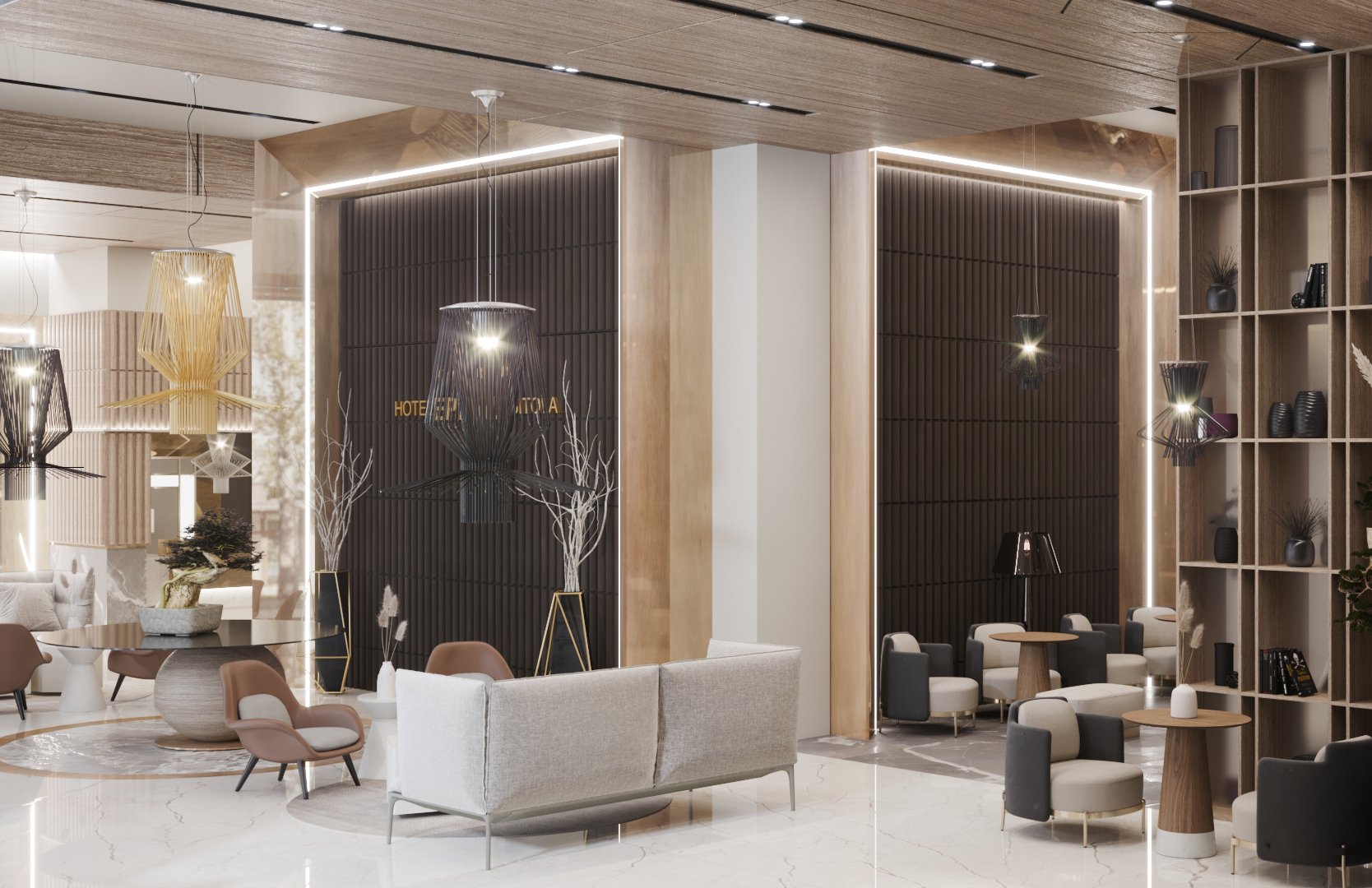 Interior design for a hotel view 5 