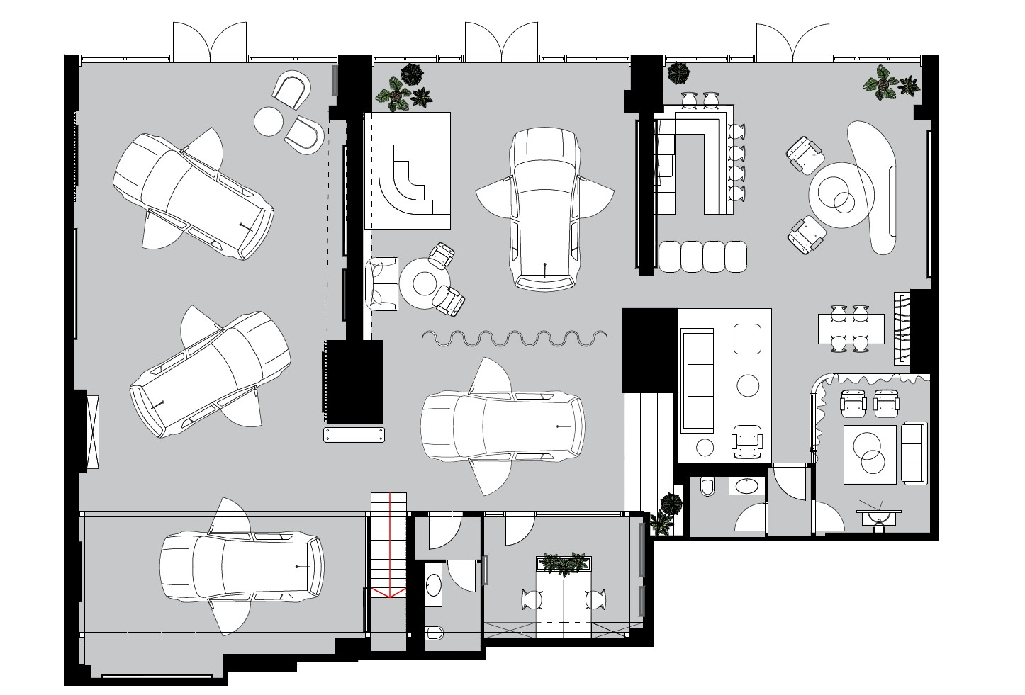 Diseño de interiores comerciales para una marca automotriz view 33 